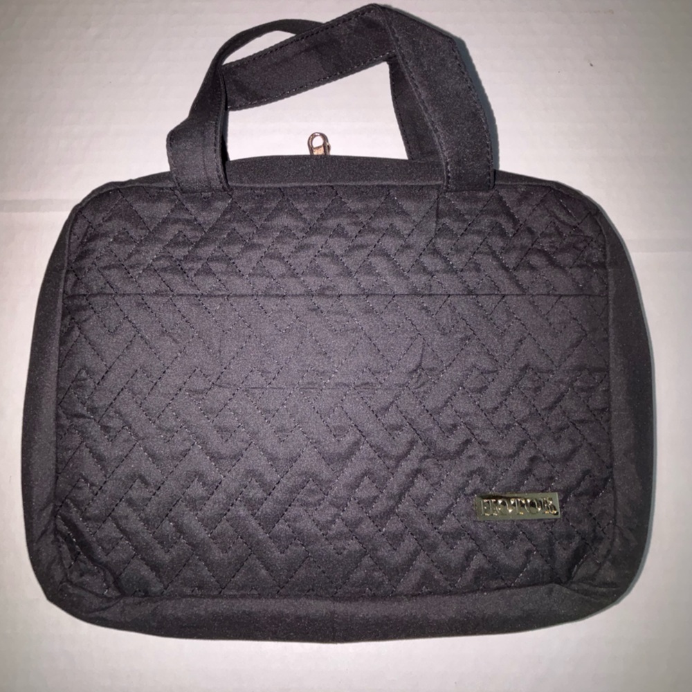 NWOT Quilted Black Toiletry Bag